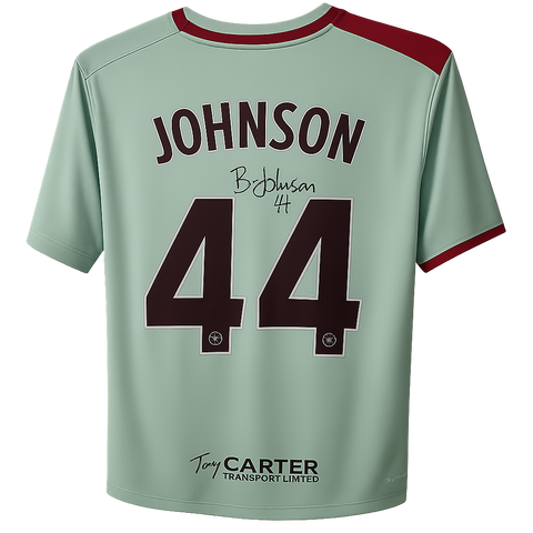 Brayden Johnson - Currently at Middlesbrough. SIGNED Match Worn Shirt