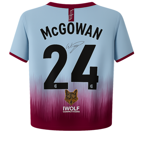 Will McGowan (Current Gateshead Player). SIGNED Match Worn Shirt