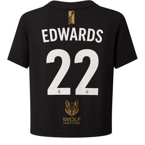 Curtis Edwards (Östersund). Match Worn Black Shirt