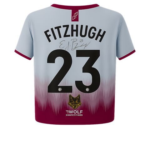 Ethan Fitzhugh. Home Shirt. SIGNED Match Worn Away Shirt