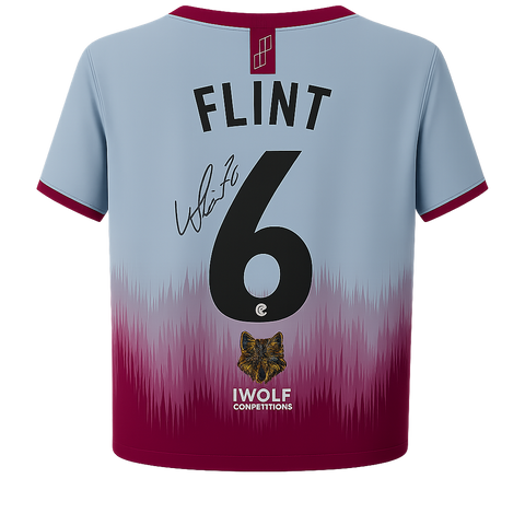 Will Flint (Current Doncaster Player) - SIGNED Match Worn Away Shirt