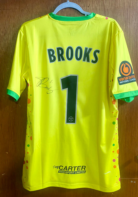 No.1 Tiernan Brooks AWAY Shirt  (XL)- SIGNED