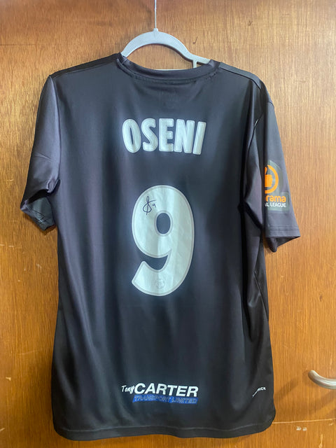 No.9 Owen Oseni BLACK 3rd Shirt - SIGNED (Large)