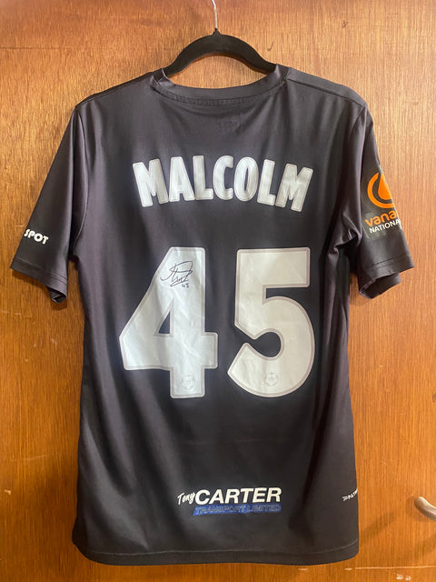 No.45 Jovan Malcolm BLACK 3rd Strip - SIGNED (Medium)