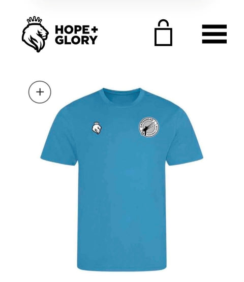 Hope and Glory T-shirt (Cyan)