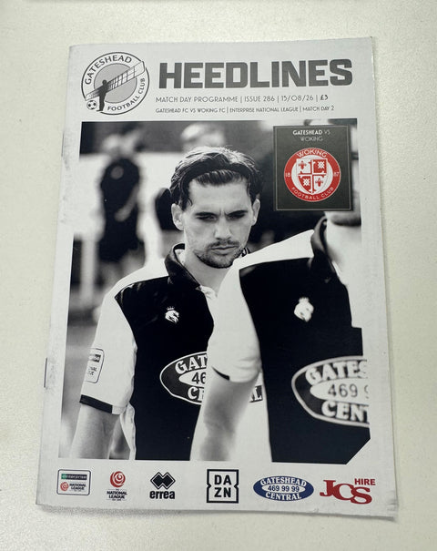 Gateshead FC vs Woking FC Programme